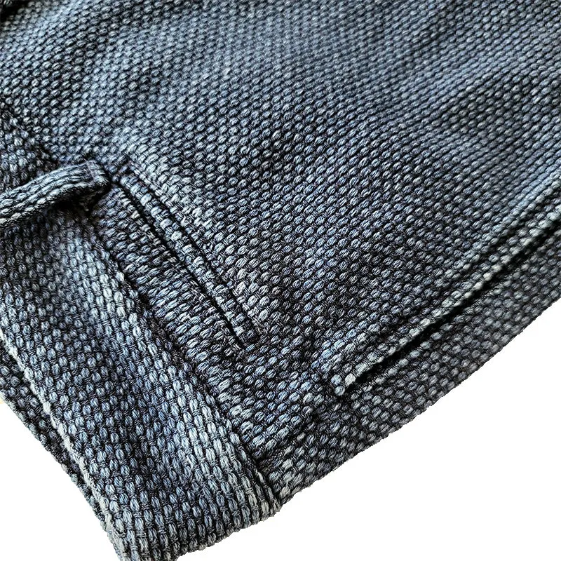 Men's Indigo Sashiko Suit Pants