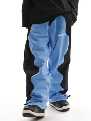 Molocoster Blue Jeans Baggy Snow Pants - Unisex