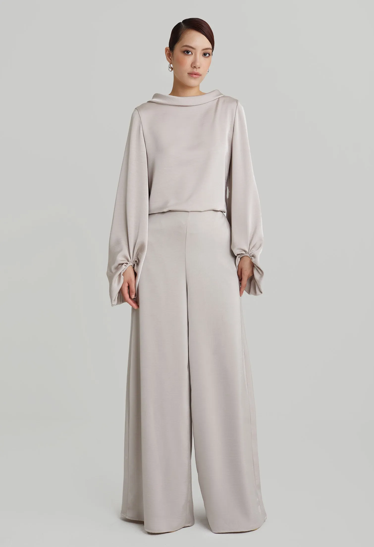 nichii X NURITA HARITH Timeless Flowy Wide Leg Palazzo Pants