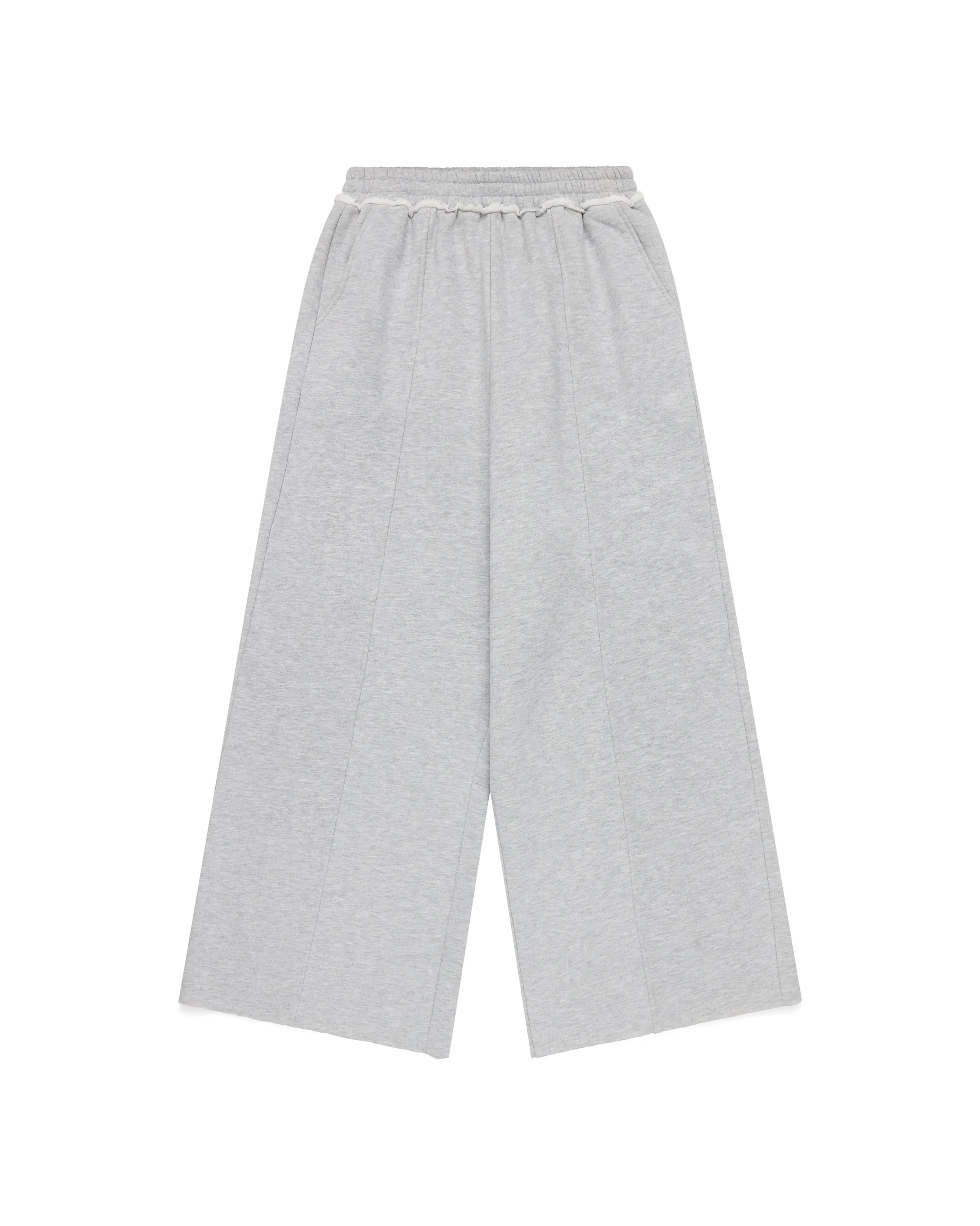 Nichijō Wide Leg Light Grey Cotton Sweatpants