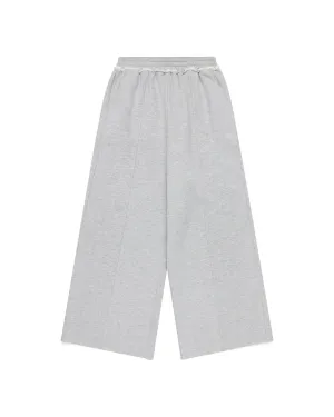 Nichijō Wide Leg Light Grey Cotton Sweatpants