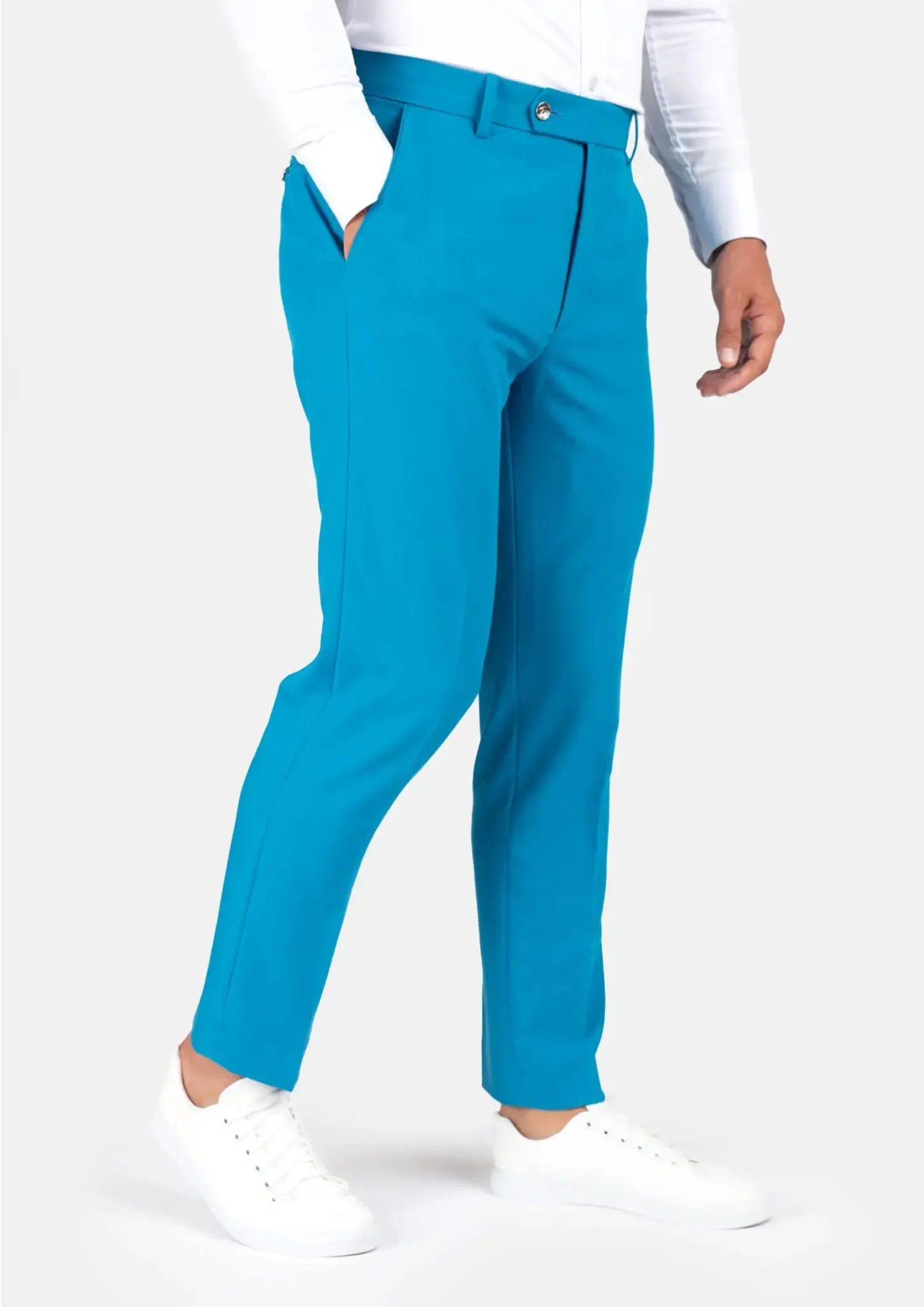 Sapphire Blue Stretch Pants