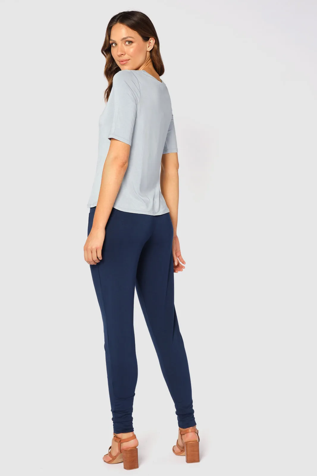 Softline Slouch Pants - Navy