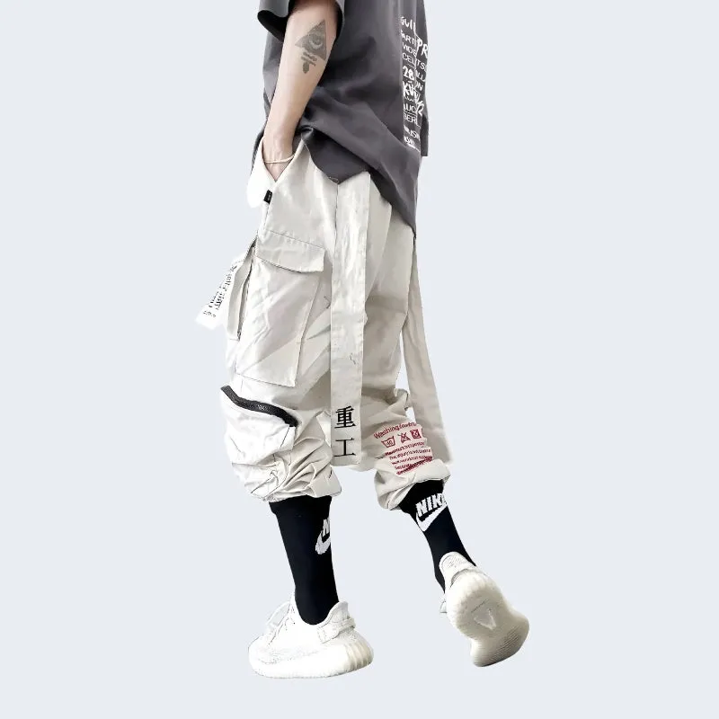 Straps Japanese Cargo Pants