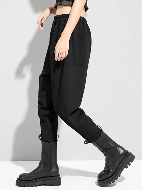 Stylish Solid Elasticity Harem Pants