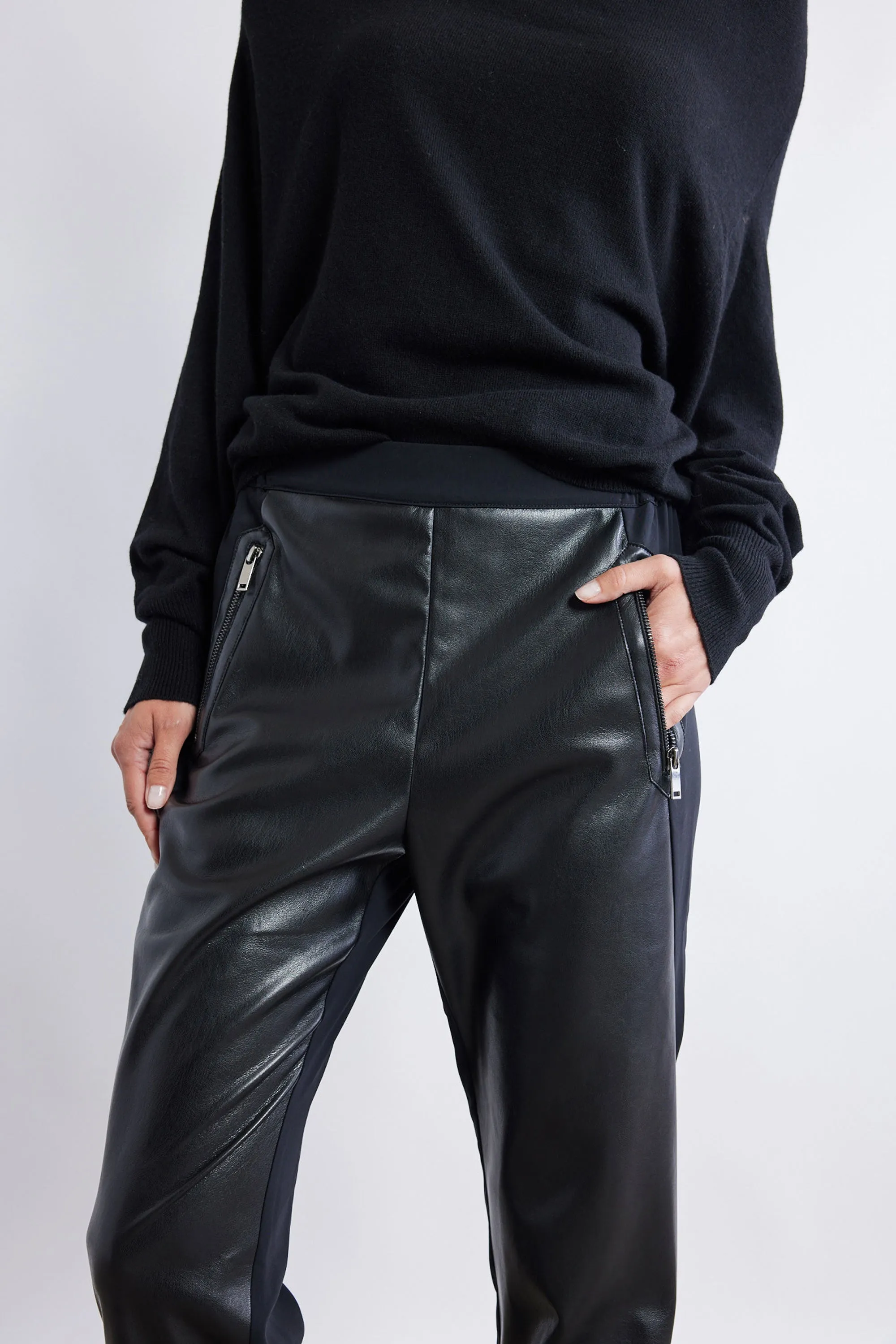 The Best Vegan Leather Combo Jogger