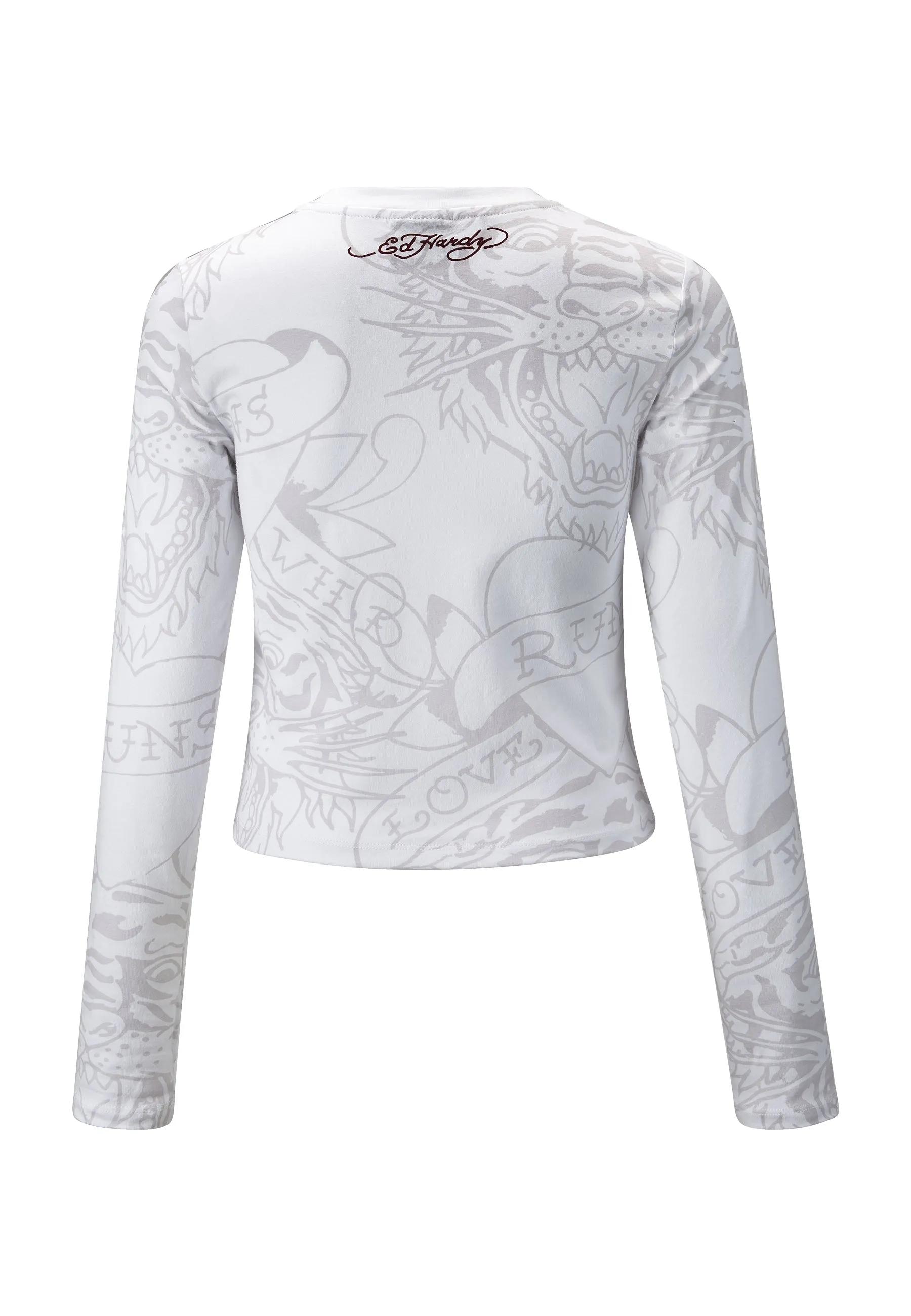 Womens Ny City Long Sleeve T-Shirt - White