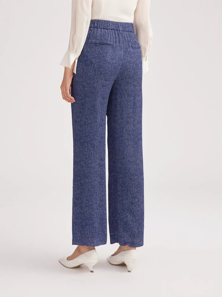 YAYING Textured Straight Leg Pants