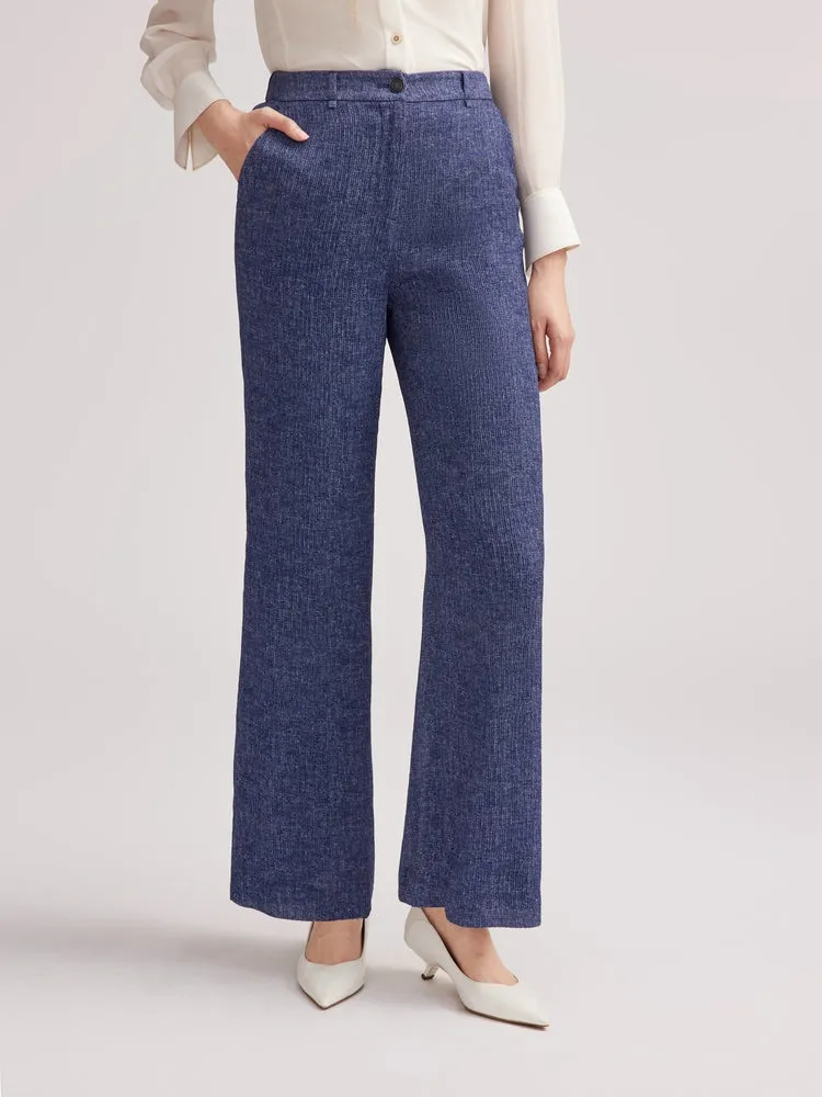 YAYING Textured Straight Leg Pants